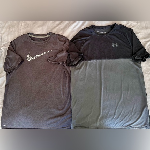 Nike Dri-Fit Under Armour SS T-Shirts Youth Boys X-Large - Picture 1 of 1